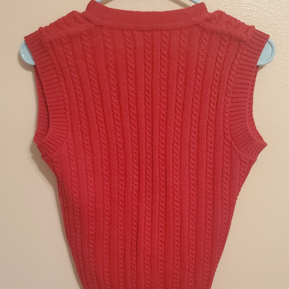 Vintage Pendleton Red Button Down Vest - image 3